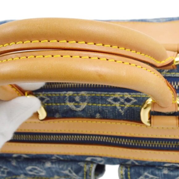 Louis Vuitton Blue Monogram Denim Neo Speedy Handbag - Picture 5 of 11